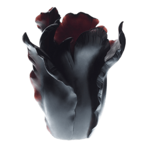 Daum appaloosa tulip vase